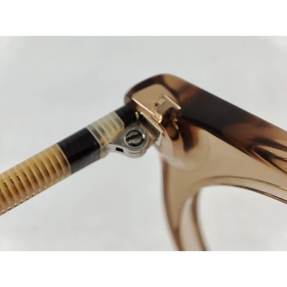 Burberry B 2318 3856 Transparent Tan Check Eyeglass Frames 51-18-140‎ Case - Picture 7 of 14